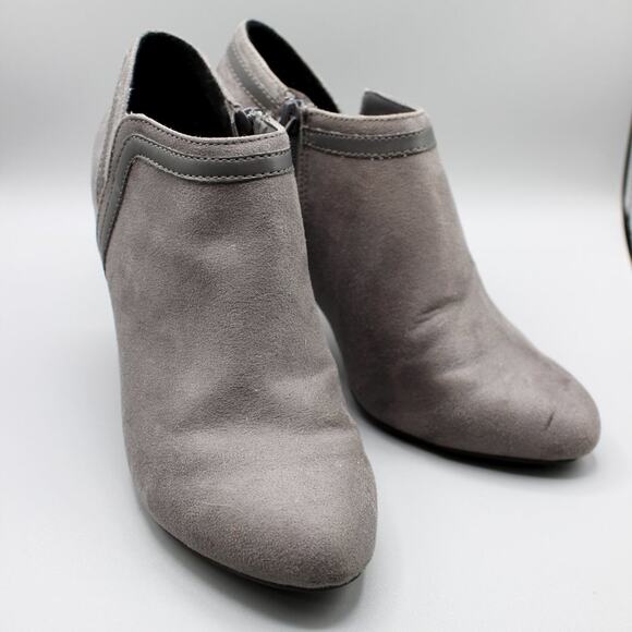 Dexflex Comfort Gray Heel Ankle Booties Size 7 - Picture 3 of 11